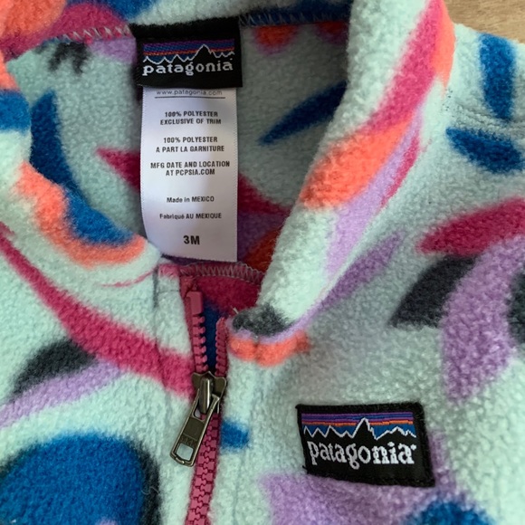 Patagonia Synchilla Baby Owl Vest size 3/6mo - Picture 4 of 4